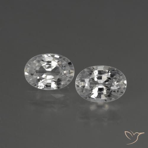 2.47ctw Naturale Bianco trasparente Zircone, Ovale, VVS