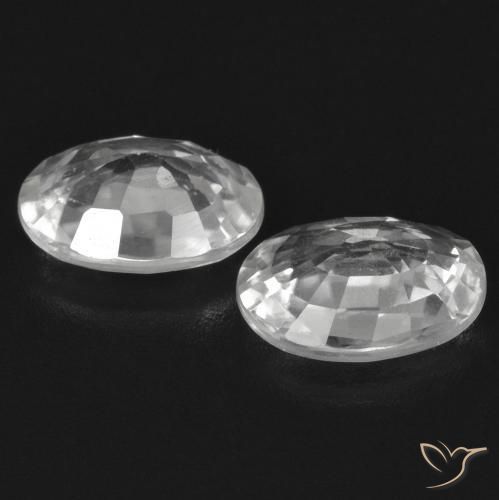 Gemme di Zircone Bianco naturale da 2.19 ct, Ovale, VS