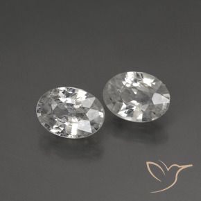 Gemme di Zircone Bianco trasparente naturale da 2.14 ct, Ovale, VS