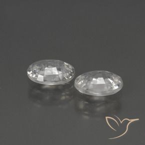 Gemme di Zircone Bianco trasparente naturale da 2.14 ct, Ovale, VS