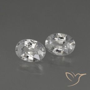 Gemme di Zircone Bianco trasparente naturale da 2.51 ct, Ovale, VS