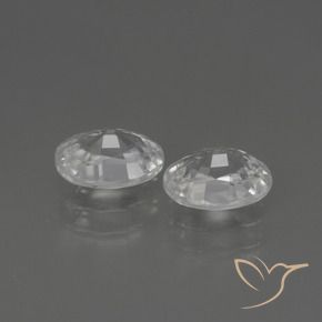 Gemme di Zircone Bianco trasparente naturale da 2.51 ct, Ovale, VS