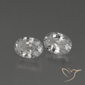 Gemme di Zircone Bianco trasparente naturale da 2.44 ct, Ovale, VS