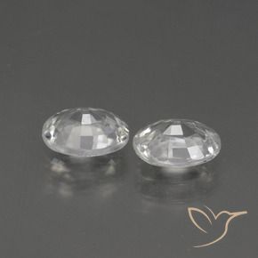 Gemme di Zircone Bianco trasparente naturale da 2.44 ct, Ovale, VS