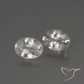 Gemme di Zircone Bianco naturale da 2.41 ct, Ovale, VVS-VS