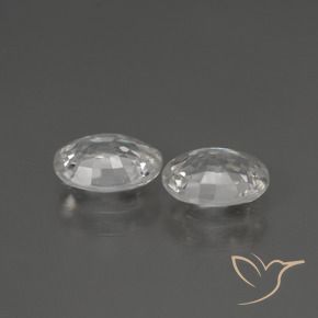 Gemme di Zircone Bianco naturale da 2.23 ct, Ovale, VS
