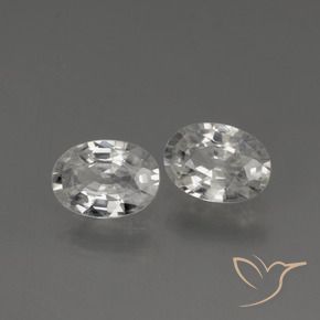 Gemme di Zircone Bianco naturale da 2.13 ct, Ovale, VVS-VS