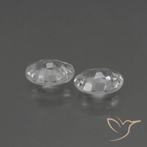 Gemme di Zircone Bianco naturale da 2.08 ct, Ovale, VVS