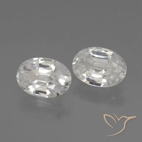 Gemme di Zircone Bianco naturale da 2.41 ct, Ovale, VS