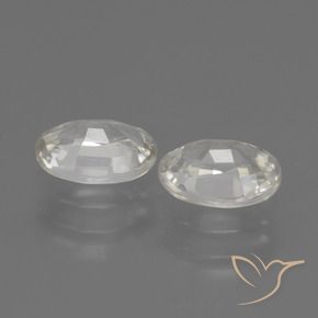 Gemme di Zircone Bianco caldo naturale da 2.40 ct, Ovale, VS