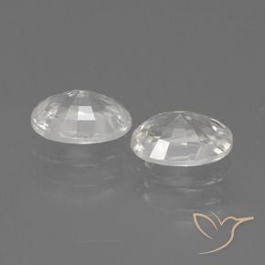 Gemme di Zircone Bianco naturale da 2.50 ct, Ovale, VS