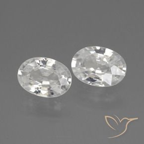 Gemme di Zircone Bianco naturale da 2.21 ct, Ovale, VS