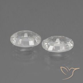 Gemme di Zircone Bianco naturale da 2.21 ct, Ovale, VS