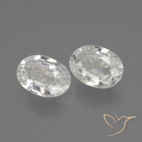 Gemme di Zircone Bianco naturale da 2.17 ct, Ovale, VS