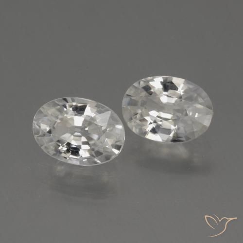 Gemme di Zircone Bianco naturale da 2.24 ct, Ovale, VS