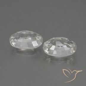 Gemme di Zircone Bianco caldo naturale da 2.55 ct, Ovale, VS