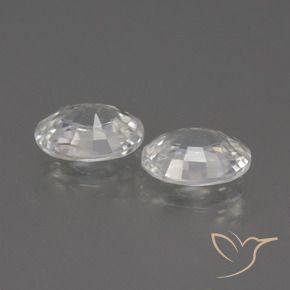 Gemme di Zircone Bianco caldo naturale da 2.31 ct, Ovale, VS