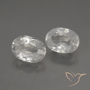 Gemme di Zircone Bianco caldo naturale da 2.43 ct, Ovale, VVS-VS