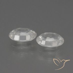 Gemme di Zircone Bianco caldo naturale da 2.43 ct, Ovale, VVS-VS
