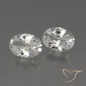 Gemme di Zircone Bianco naturale da 2.18 ct, Ovale, VS