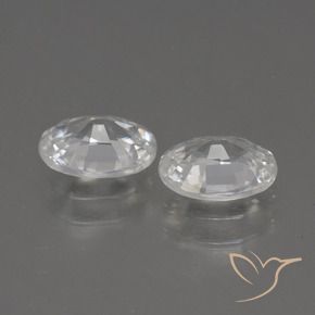 Gemme di Zircone Bianco naturale da 2.18 ct, Ovale, VS