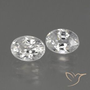 Gemme di Zircone Bianco naturale da 2.94 ct, Ovale, VVS-VS