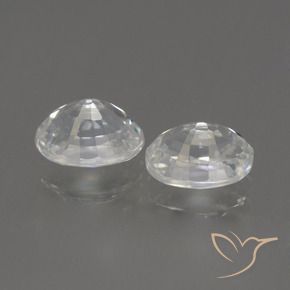 Gemme di Zircone Bianco naturale da 2.94 ct, Ovale, VVS-VS