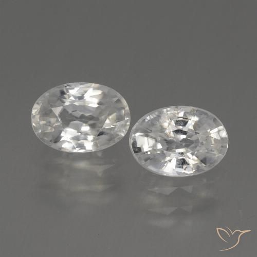 2.46ctw Naturale Bianco Zircone, Ovale, VS
