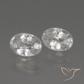 Gemme di Zircone Bianco naturale da 2.46 ct, Ovale, VS