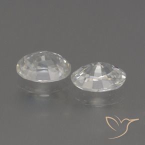 Gemme di Zircone Bianco naturale da 2.46 ct, Ovale, VS