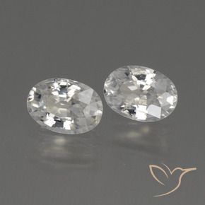 Gemme di Zircone Bianco caldo naturale da 2.16 ct, Ovale, VS