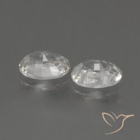 Gemme di Zircone Bianco caldo naturale da 2.16 ct, Ovale, VS