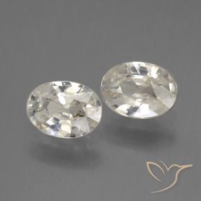 Gemme di Zircone Bianco caldo naturale da 2.07 ct, Ovale, VS