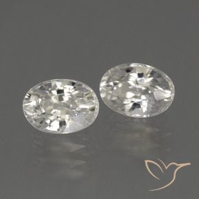 Gemme di Zircone Bianco caldo naturale da 2.64 ct, Ovale, VS
