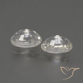 Gemme di Zircone Bianco caldo naturale da 2.64 ct, Ovale, VS