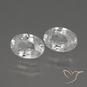 Gemme di Zircone Bianco naturale da 2.53 ct, Ovale, VS