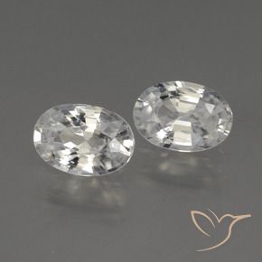 Gemme di Zircone Bianco naturale da 2.27 ct, Ovale, VS