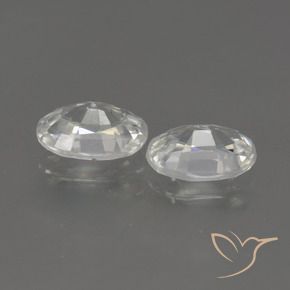 Gemme di Zircone Bianco naturale da 2.27 ct, Ovale, VS