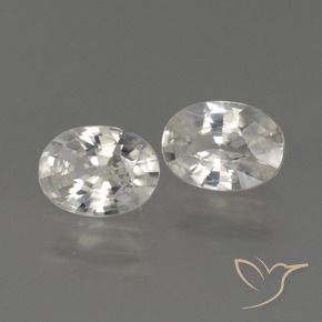 Gemme di Zircone Bianco caldo naturale da 2.32 ct, Ovale, VVS-VS