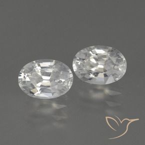 Gemme di Zircone Bianco naturale da 2.40 ct, Ovale, VS