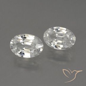 Gemme di Zircone Bianco caldo naturale da 2.07 ct, Ovale, VVS-VS
