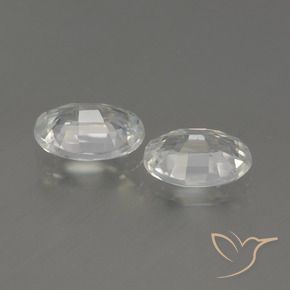 Gemme di Zircone Bianco caldo naturale da 2.07 ct, Ovale, VVS-VS