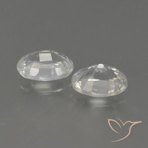 Gemme di Zircone Bianco caldo naturale da 2.56 ct, Ovale, VVS-VS