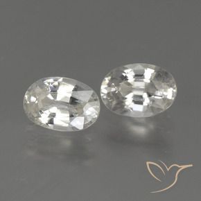 Gemme di Zircone Bianco caldo naturale da 2.36 ct, Ovale, VS