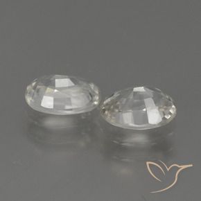 Gemme di Zircone Bianco caldo naturale da 2.36 ct, Ovale, VS