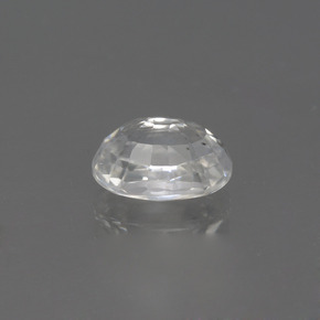 Zircone Bianco naturale da 1.57 ct, Taglio ovale, VVS-VS