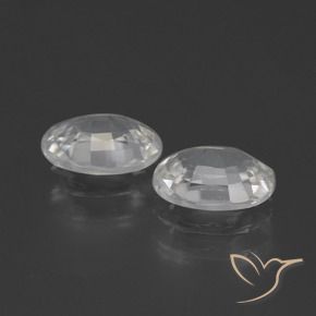 Gemme di Zircone Bianco naturale da 2.38 ct, Ovale, VVS