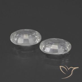 Gemme di Zircone Bianco naturale da 2.27 ct, Ovale, VVS