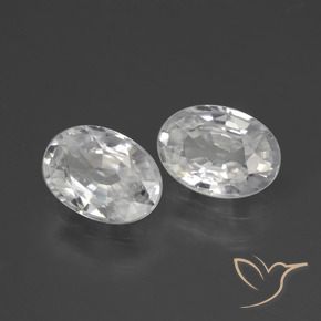 Gemme di Zircone Bianco naturale da 2.39 ct, Ovale, VVS