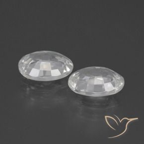 Gemme di Zircone Bianco naturale da 2.39 ct, Ovale, VVS